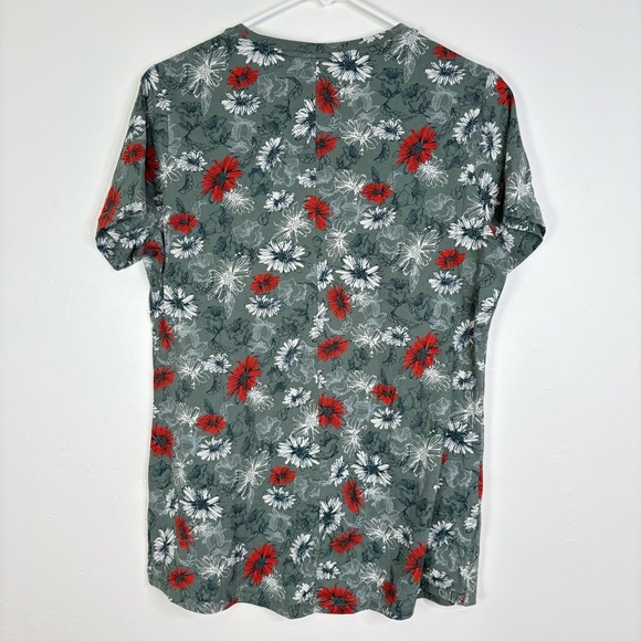 Duluth Trading Floral Print Green T-Shirt Medium - Picture 5 of 7